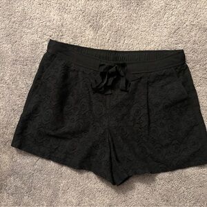 LOFT Black High Waist Shorts with Relaxed Fit